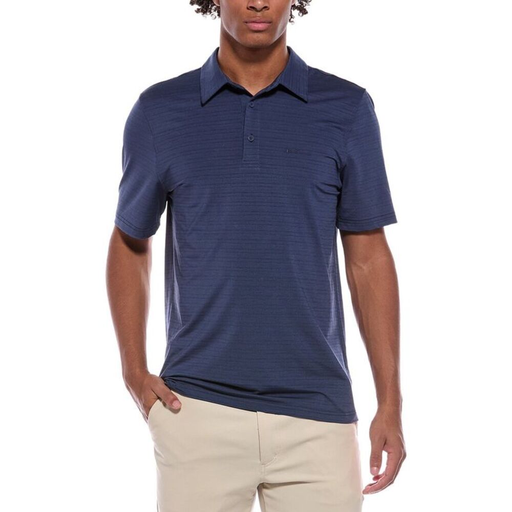 Ben Sherman Mens Stripe Tech Jersey Polo Shirt